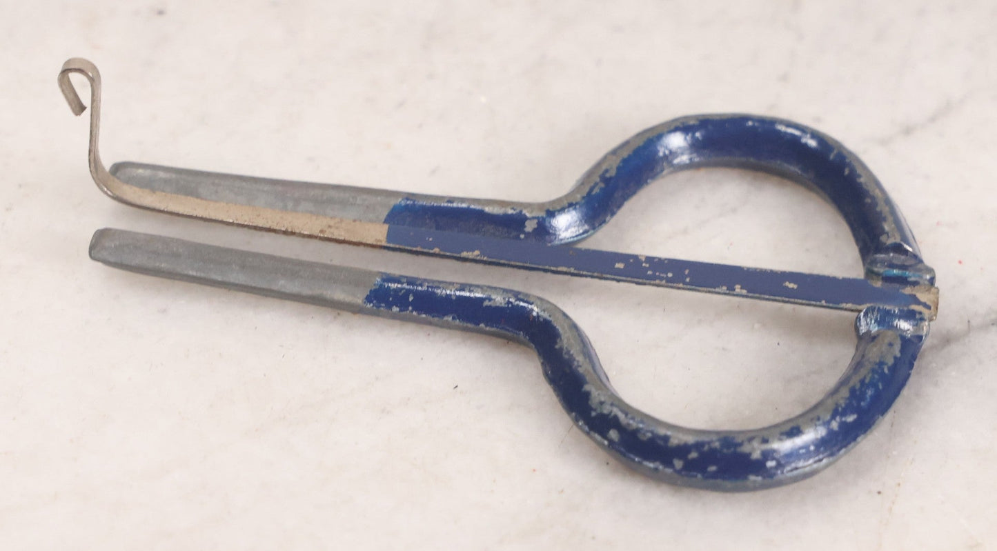 Lot 159 - Grouping Of Four Antique And Vintage Jaw Harps, Mouth Harps, Jew's Harps In Steel With Painted Enamel Finishes