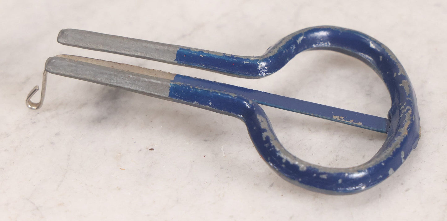 Lot 159 - Grouping Of Four Antique And Vintage Jaw Harps, Mouth Harps, Jew's Harps In Steel With Painted Enamel Finishes