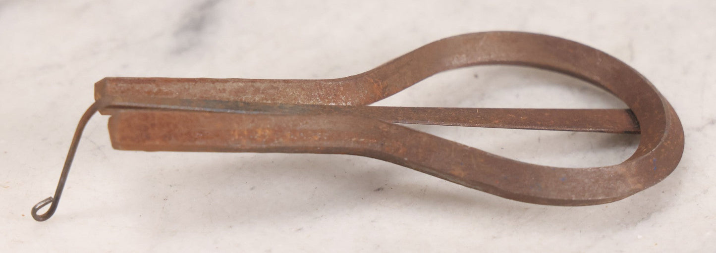 Lot 159 - Grouping Of Four Antique And Vintage Jaw Harps, Mouth Harps, Jew's Harps In Steel With Painted Enamel Finishes