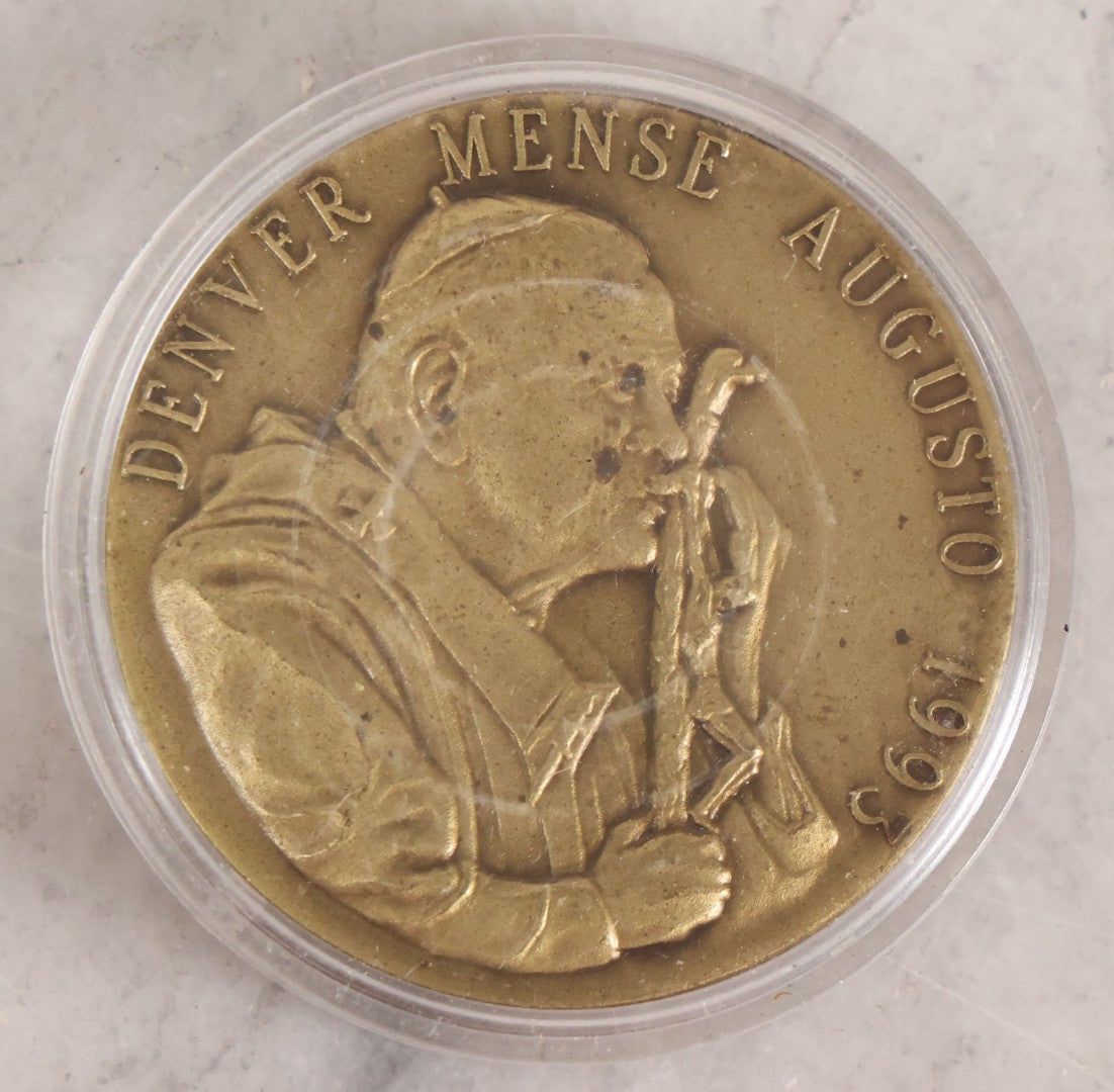 Lot 164 - Grouping Of 14 Vintage Metal Objects And Medallions Including Dance, Religious, And Commemorative Pieces