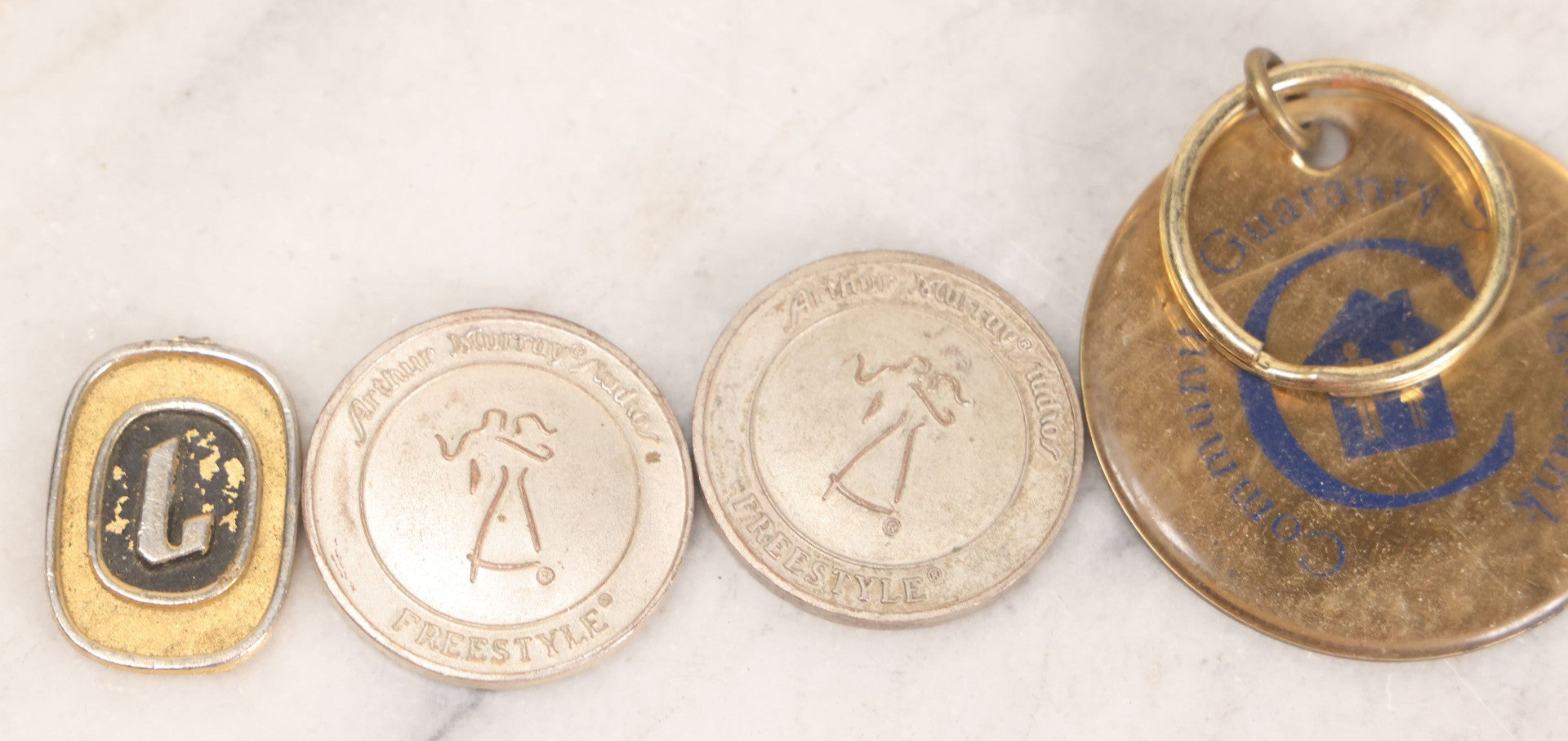 Lot 164 - Grouping Of 14 Vintage Metal Objects And Medallions Including Dance, Religious, And Commemorative Pieces