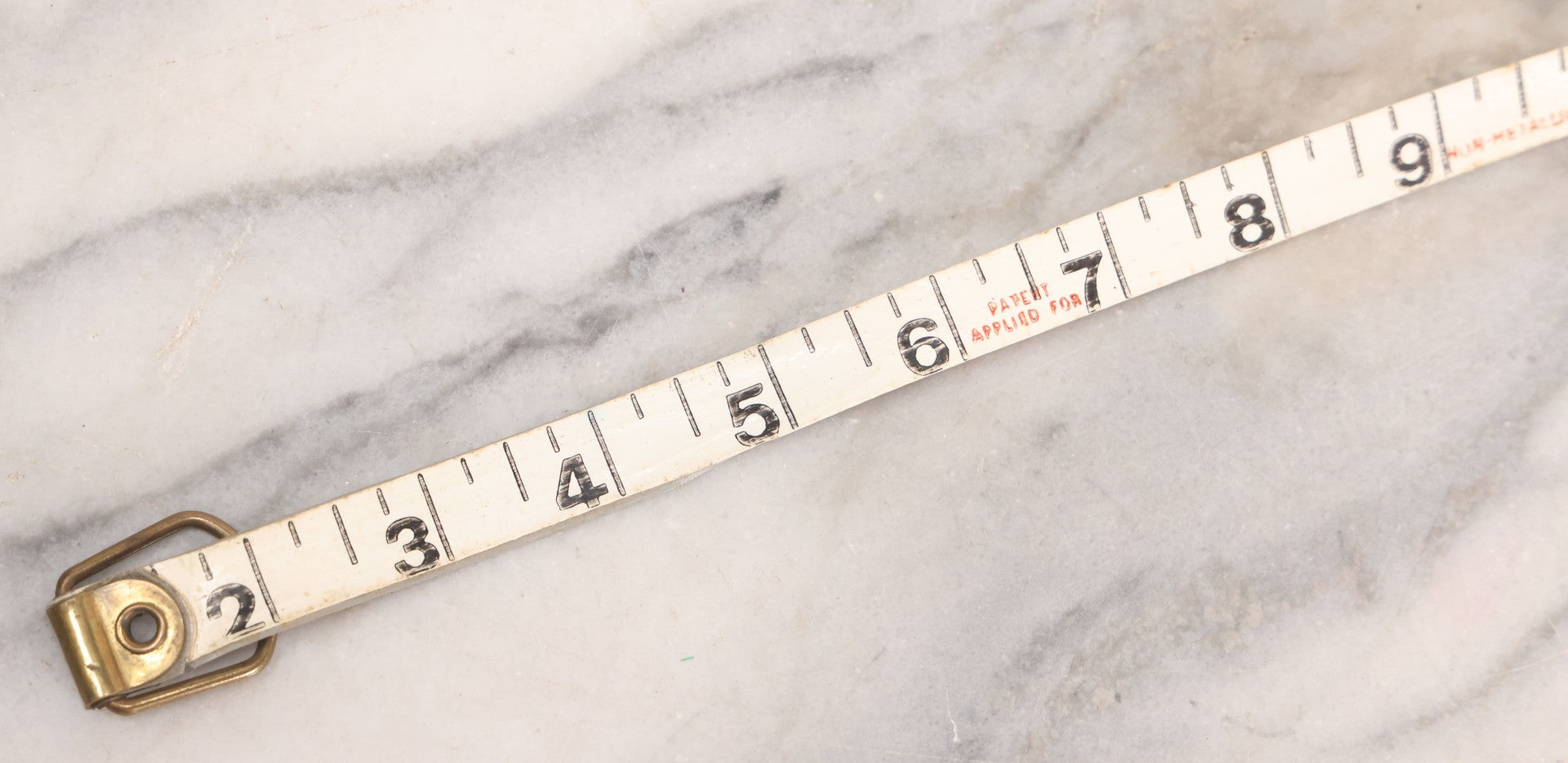 Lot 165 - Grouping Of Four Antique And Vintage Tools Including John Rabone & Sons 50 Ft Tape Measure, 5-1/4" Diameter, And Three Pottery Tools, 7-1/2" L Each