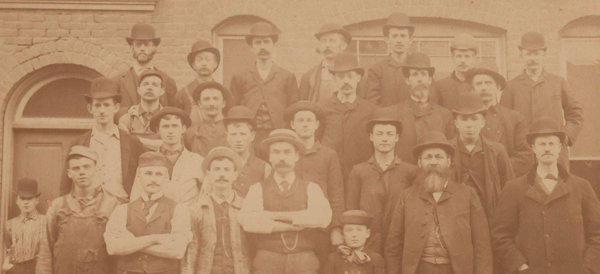 Lot 175 - Trio Of Antique Occupational Photographs Including Board-Mounted And One R.P.P.C., Groups Of Workers In Industrial And Workshop Settings