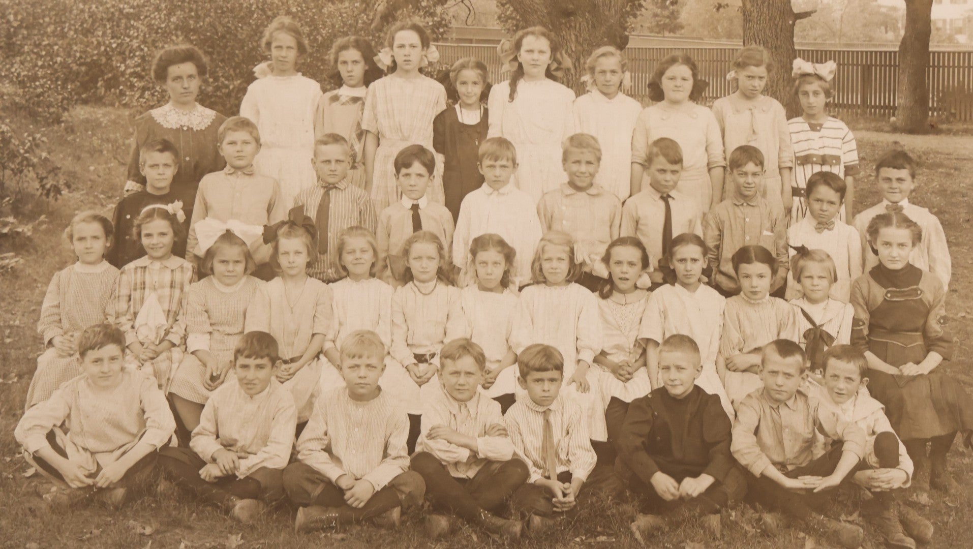 Lot 177 - Grouping Of 11 Miscellaneous Antique Board-Mounted And Unmounted Photographs Including Children In Wood Shop Class, School Class Group Portraits, Three Copies Of Occupational Photo Of Workers Outside Workplace, Child With Steam Engine Toy