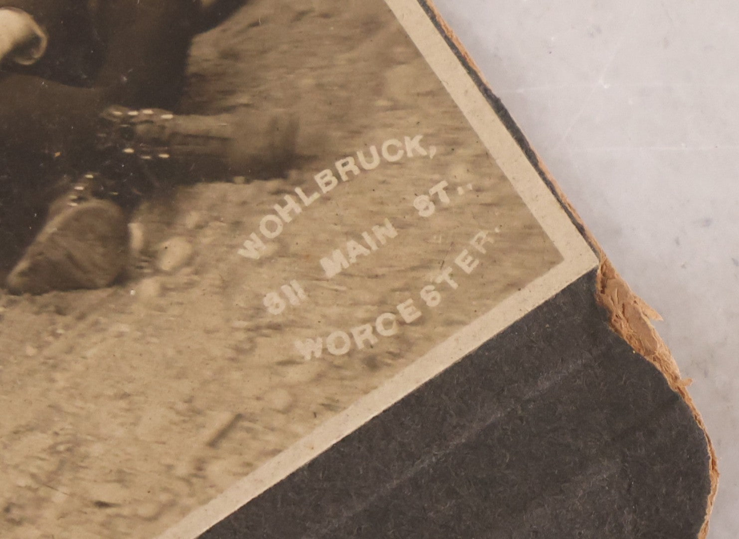Lot 177 - Grouping Of 11 Miscellaneous Antique Board-Mounted And Unmounted Photographs Including Children In Wood Shop Class, School Class Group Portraits, Three Copies Of Occupational Photo Of Workers Outside Workplace, Child With Steam Engine Toy