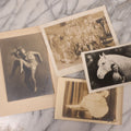 Lot 180 - Grouping Of Four Unmounted Antique Photographs Of Performers Including Biblical Play Scene, Two Dancers, And Performer With Horse