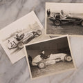 Lot 182 - Trio Of Vintage Unmounted Snapshot Photographs Of Race Cars Including Chet Conklin, Two Photographed By R. McDowell, Oceanside, New York