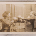Lot 186 - Vintage Unmounted Photograph Of Two Young Women Boxing