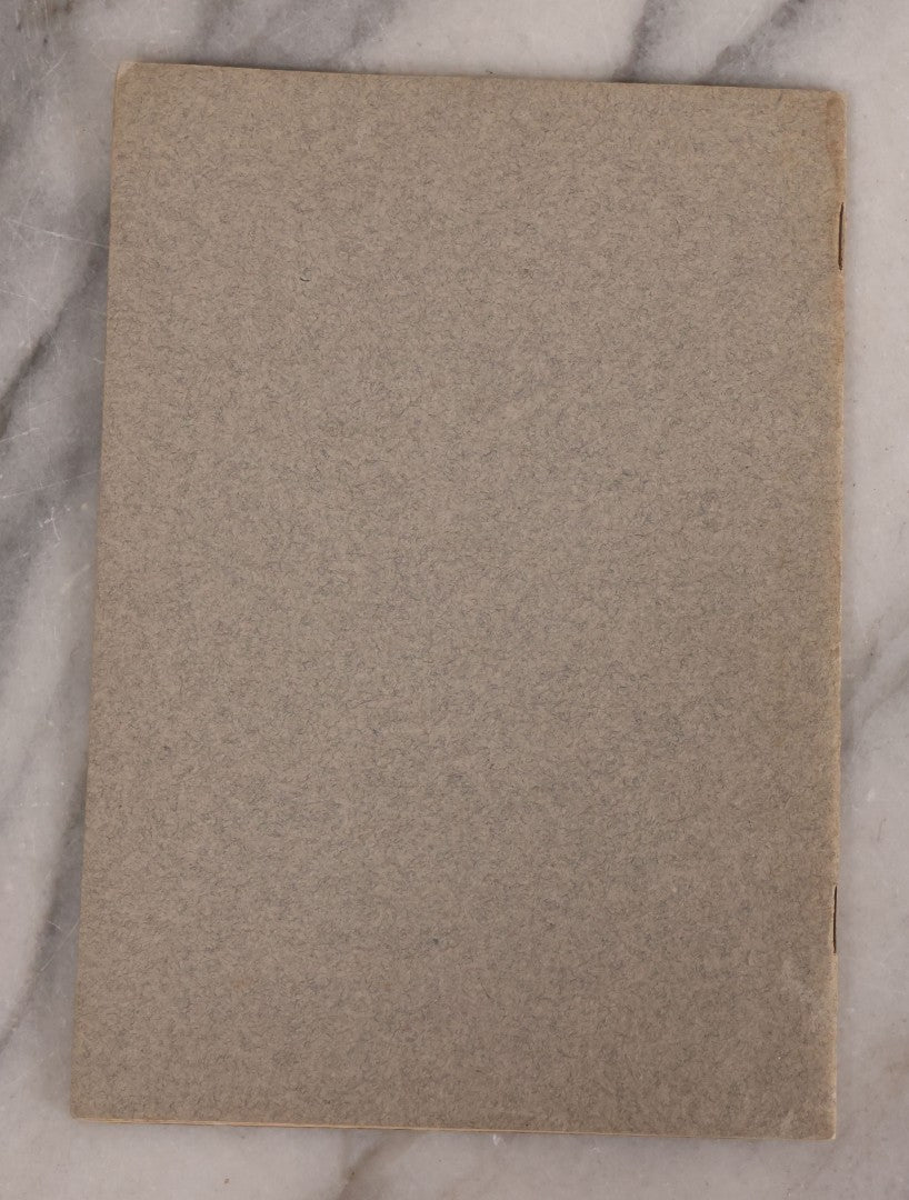 Lot 195 - Antique "The Question Of Immortality" Sermon Booklet By Philip Stafford Moxom, D. D., Preached At The Meeting House Of The South Congregational Church, Springfield, Massachusetts, Easter Sunday, April 19, 1908