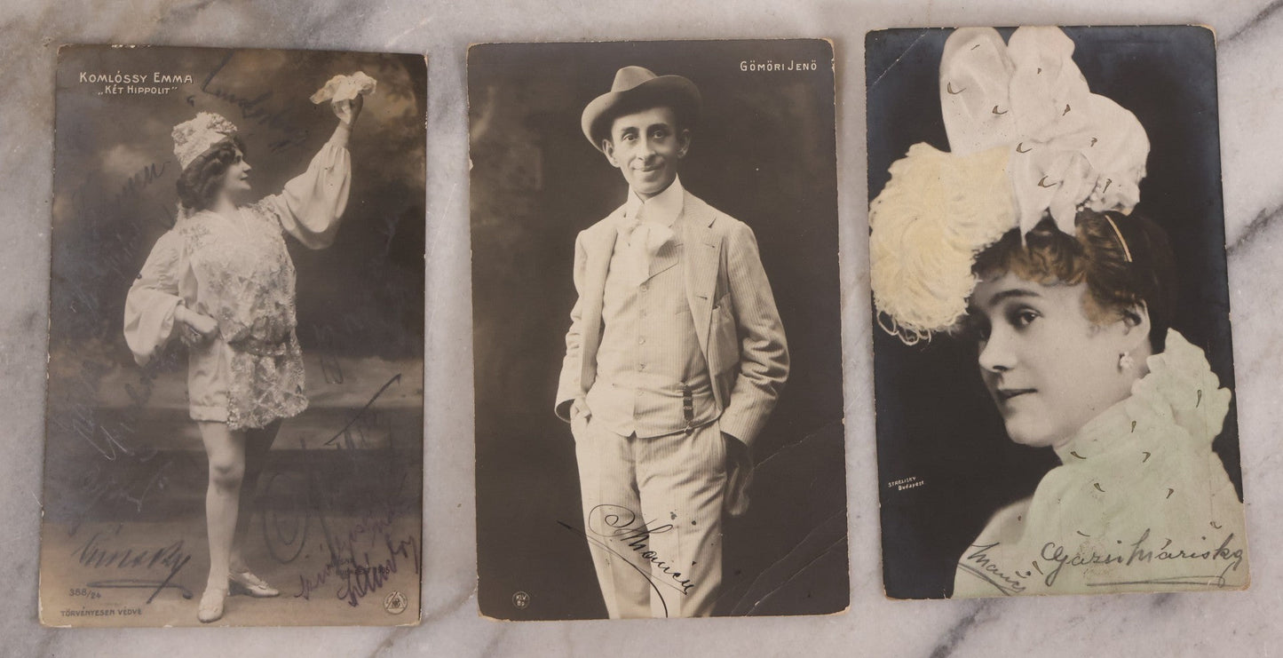 Lot 199 - Grouping Of 28 Antique European Photographic Postcards Including Beautiful Women, Actors, And Performers
