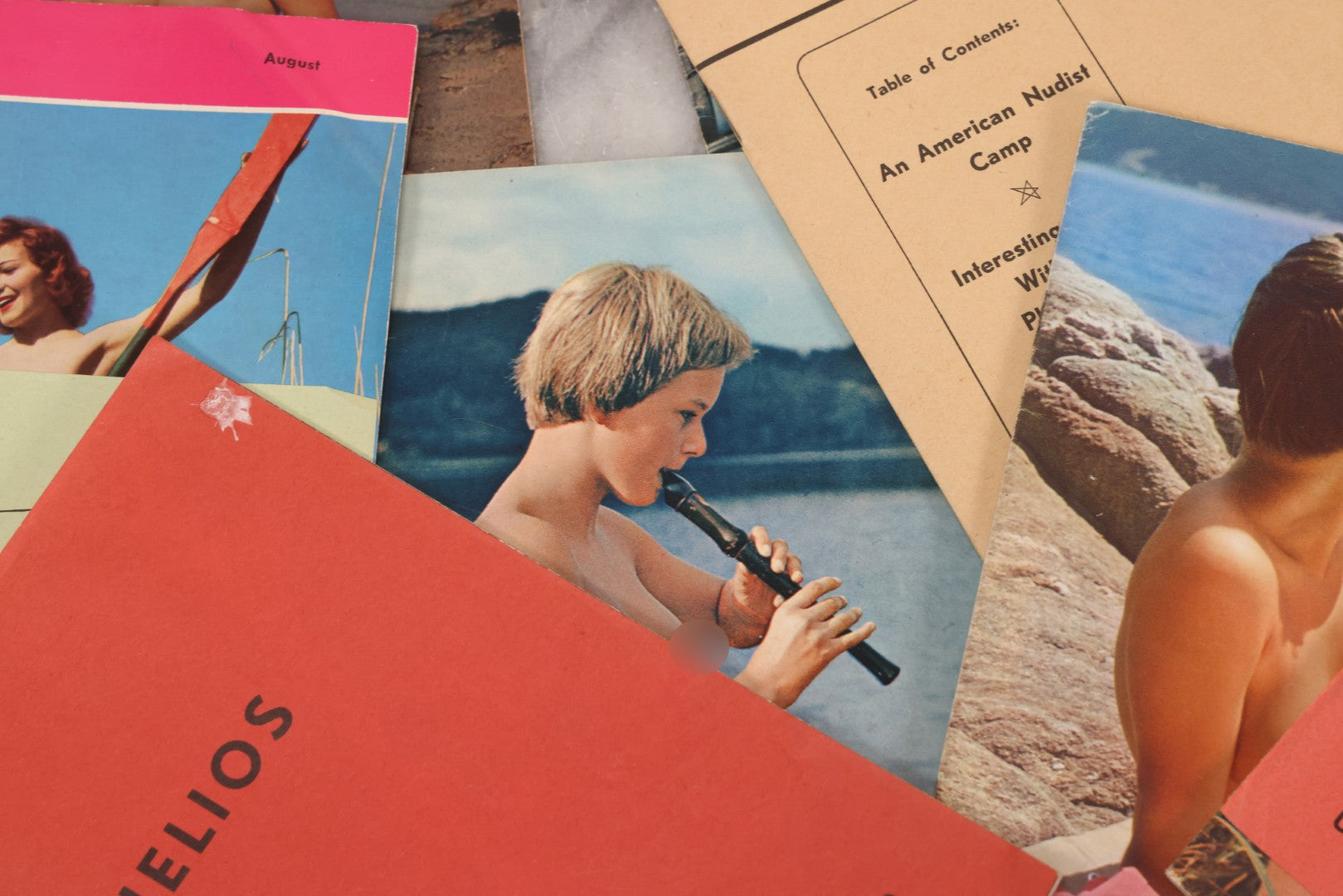 Lot 200 - Grouping Of Nine Vintage 1960s Imported European Nudist Lifestyle Publications Including Helios And Sun And Health Magazines