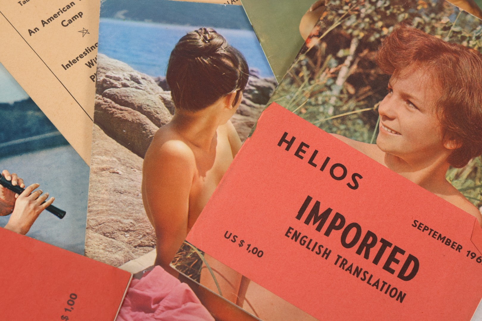 Lot 200 - Grouping Of Nine Vintage 1960s Imported European Nudist Lifestyle Publications Including Helios And Sun And Health Magazines