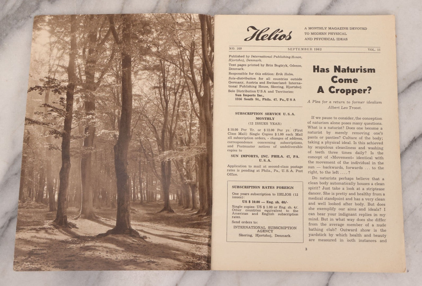 Lot 200 - Grouping Of Nine Vintage 1960s Imported European Nudist Lifestyle Publications Including Helios And Sun And Health Magazines