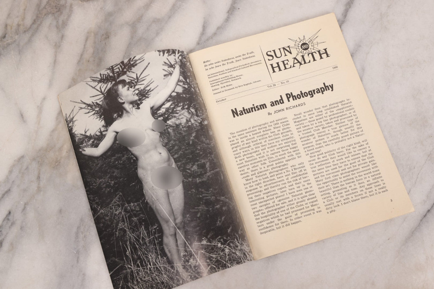 Lot 200 - Grouping Of Nine Vintage 1960s Imported European Nudist Lifestyle Publications Including Helios And Sun And Health Magazines