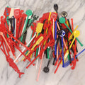 Lot 209 - Grouping Of 75+ Vintage Plastic Swizzle Sticks From Restaurants, Hotels, And Bars
