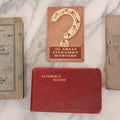 Lot 215 - Grouping Of Four Vintage Ephemera Pieces Including Great Cinnamon Mystery, Automobile Record, New Hampshire 1919, And Locomotive Brake Equipment