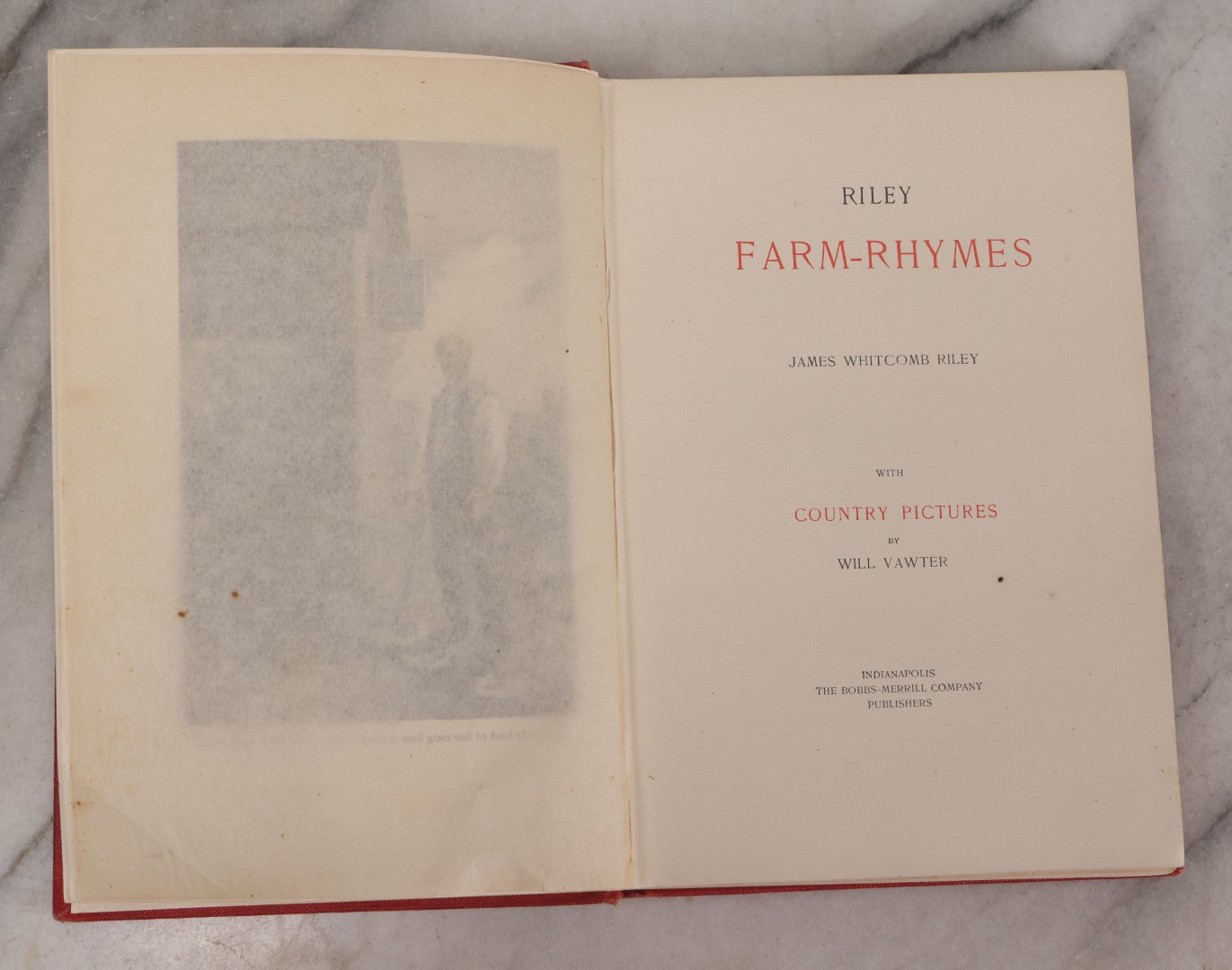 Lot 217 - Pair Of Vintage And Antique Country Books Including "Historic Homes Of Cheshire County" And "Riley Farm-Rhymes"