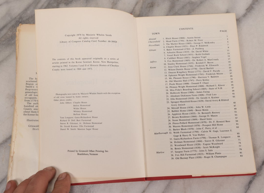 Lot 217 - Pair Of Vintage And Antique Country Books Including "Historic Homes Of Cheshire County" And "Riley Farm-Rhymes"