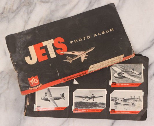 Lot 218 - Vintage Jets Photo Album For The Department Of The Air Force By Trading Card Guild, Circa 1950s With Mounted Trading Cards