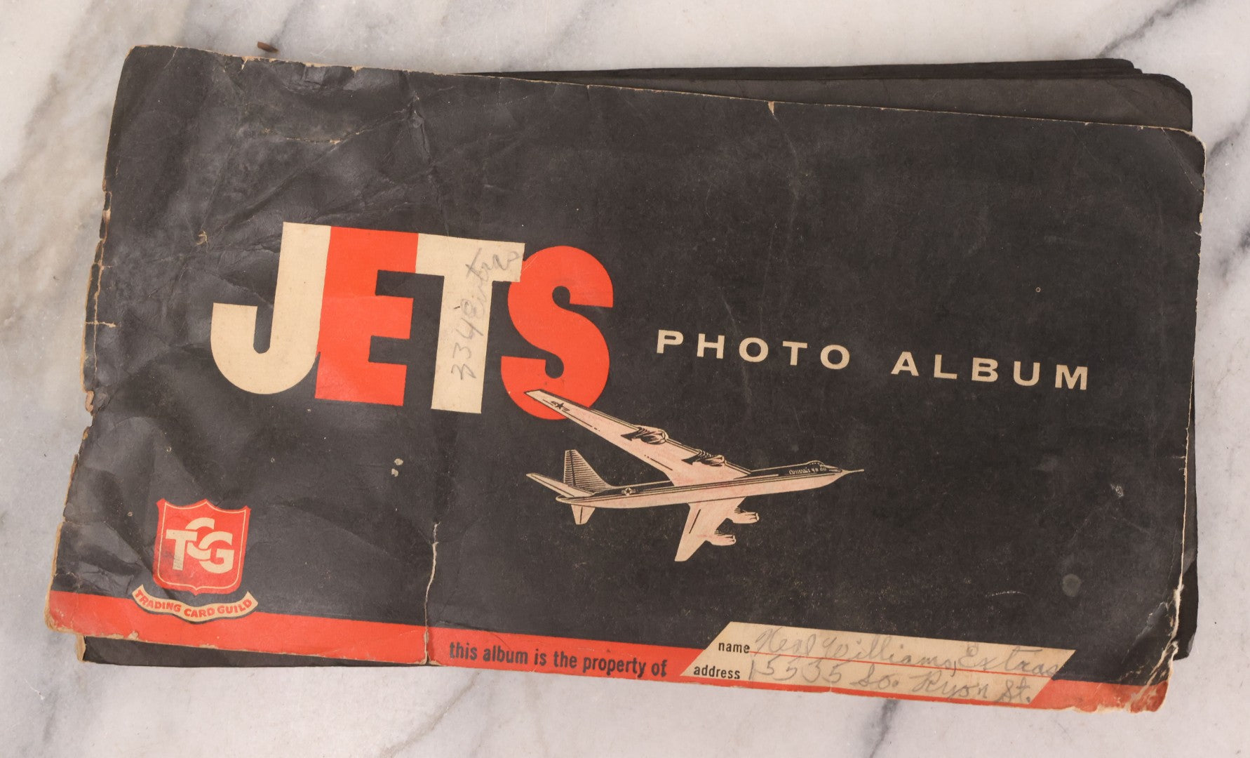Lot 218 - Vintage Jets Photo Album For The Department Of The Air Force By Trading Card Guild, Circa 1950s With Mounted Trading Cards