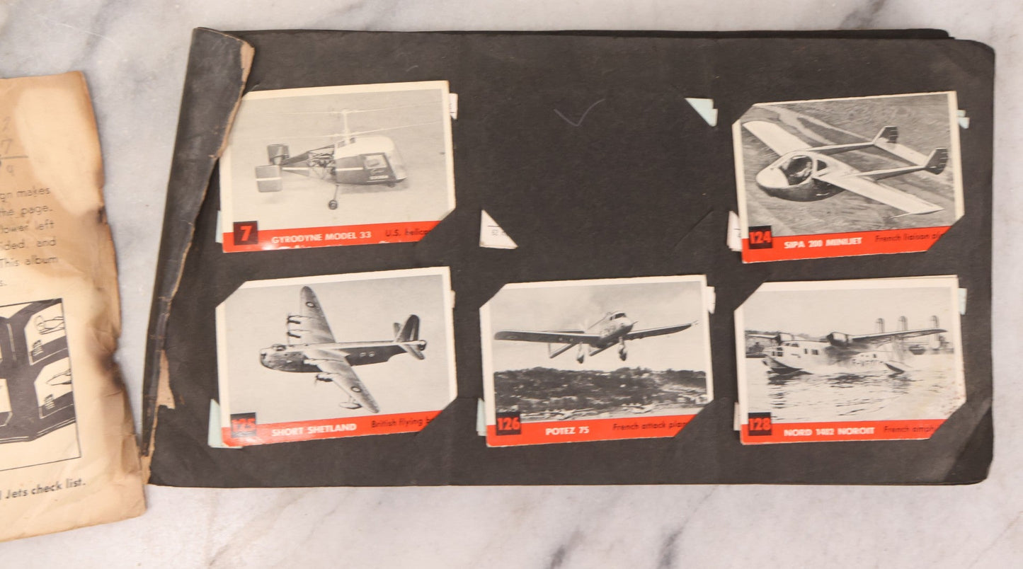 Lot 218 - Vintage Jets Photo Album For The Department Of The Air Force By Trading Card Guild, Circa 1950s With Mounted Trading Cards