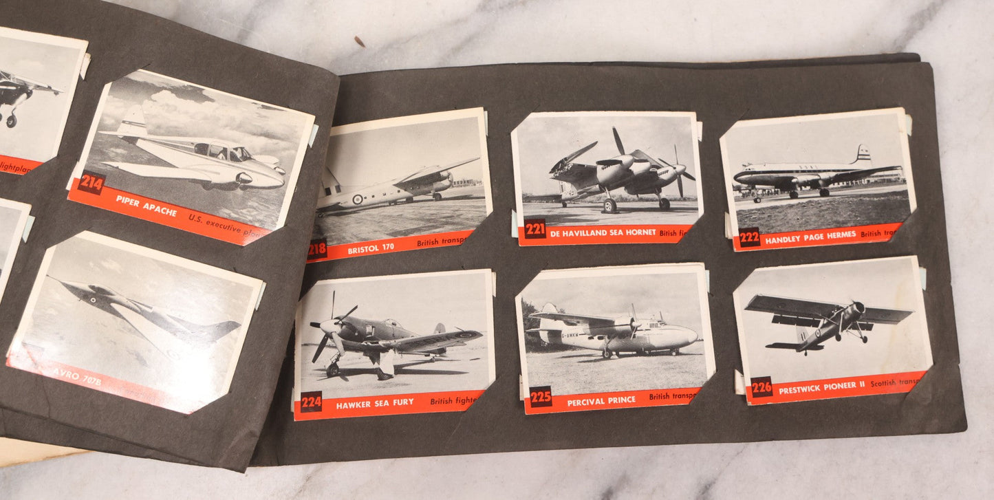 Lot 218 - Vintage Jets Photo Album For The Department Of The Air Force By Trading Card Guild, Circa 1950s With Mounted Trading Cards