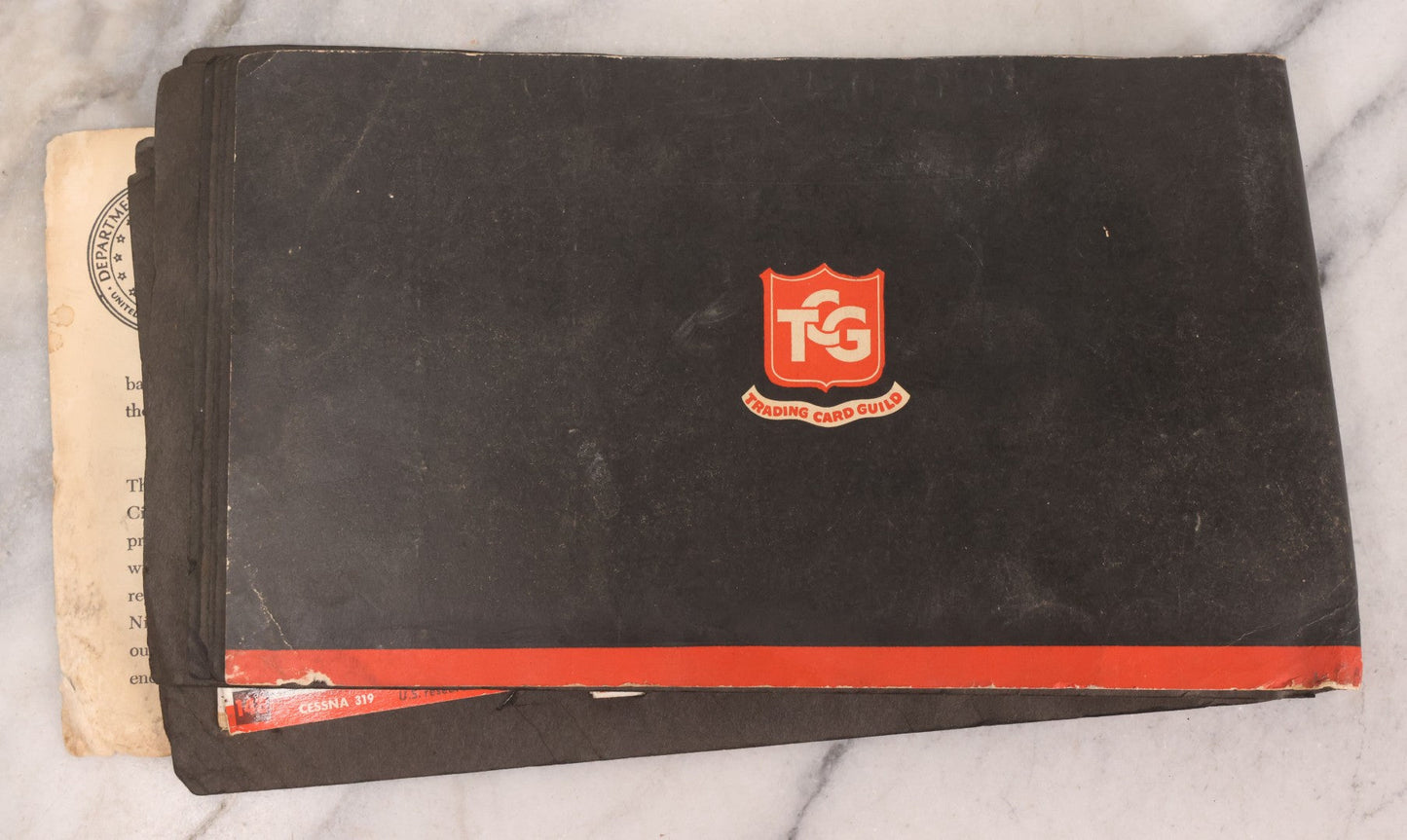 Lot 218 - Vintage Jets Photo Album For The Department Of The Air Force By Trading Card Guild, Circa 1950s With Mounted Trading Cards