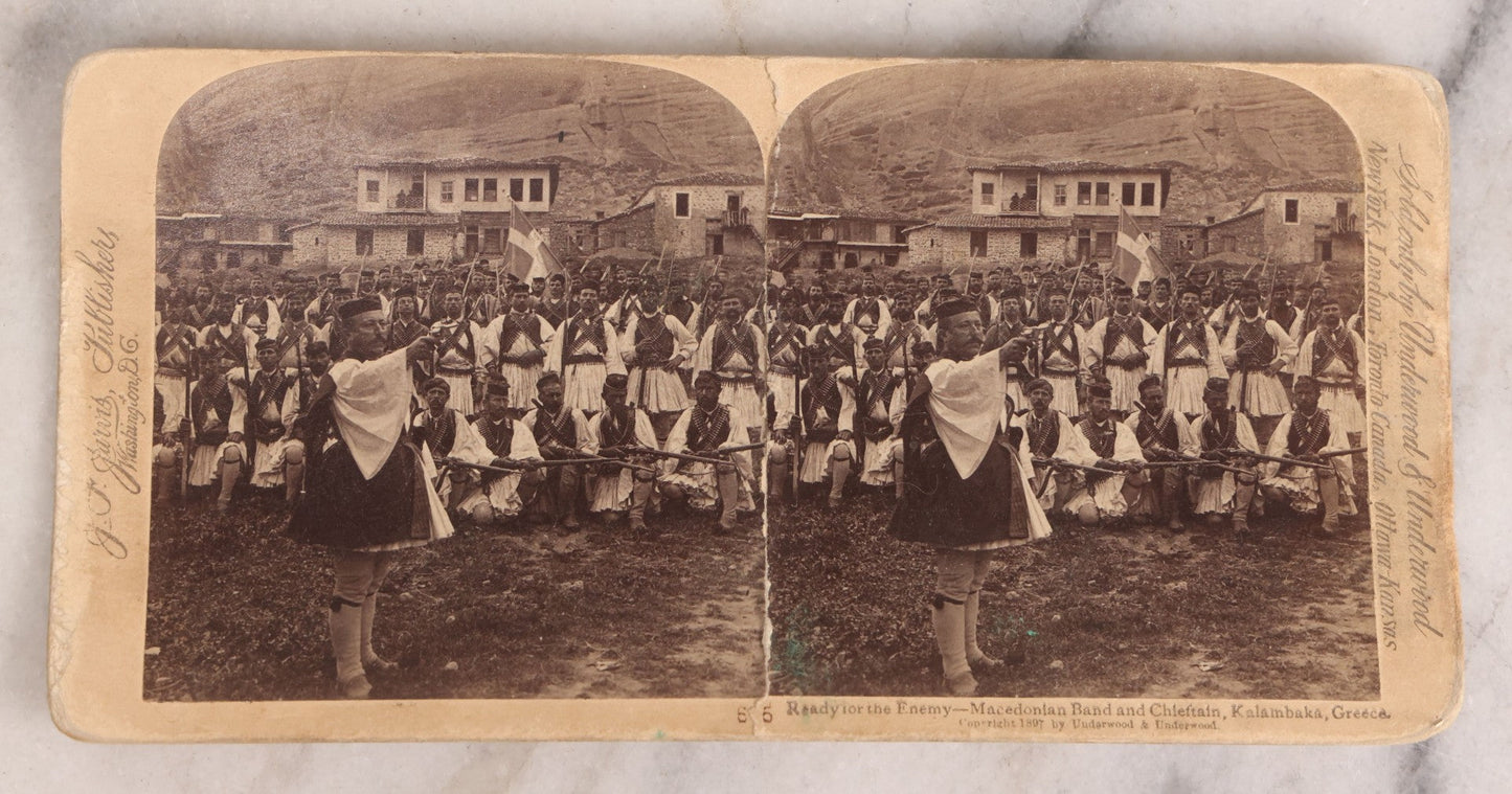 Lot 223 - Grouping Of 17 Antique Photographic Stereo Cards Including International Scenes From Turkey, Russia, Greece, And Domestic Travel Scenes From California And Yellowstone