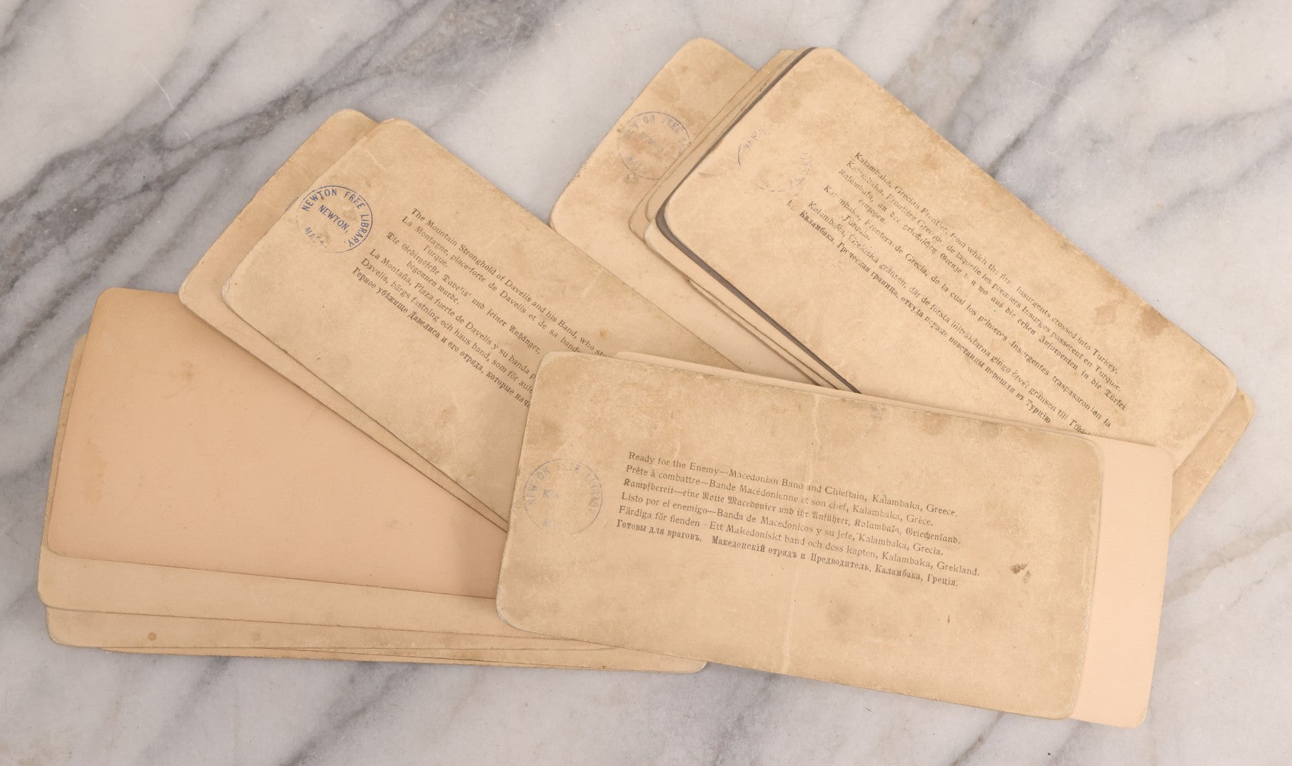 Lot 223 - Grouping Of 17 Antique Photographic Stereo Cards Including International Scenes From Turkey, Russia, Greece, And Domestic Travel Scenes From California And Yellowstone