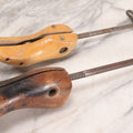 Lot 226 - Pair Of Vintage Wooden Shoe Stretchers With Adjustable Screw Mechanisms, 19-1/2" L And 13-1/4" L