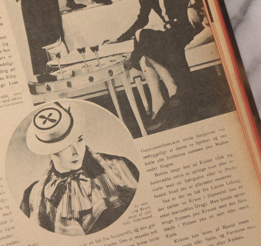 Lot 227 - Pair Of Vintage Danish Magazines "Moderne Ungdom" ("Modern Youth") Hardcover Compendium Volumes For 1936 And 1937