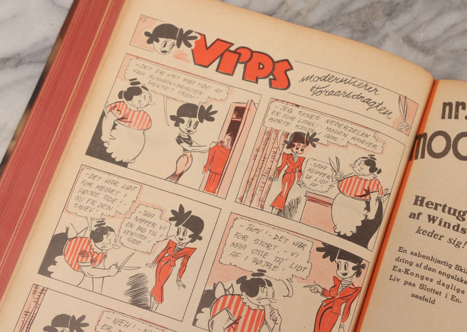 Lot 227 - Pair Of Vintage Danish Magazines "Moderne Ungdom" ("Modern Youth") Hardcover Compendium Volumes For 1936 And 1937