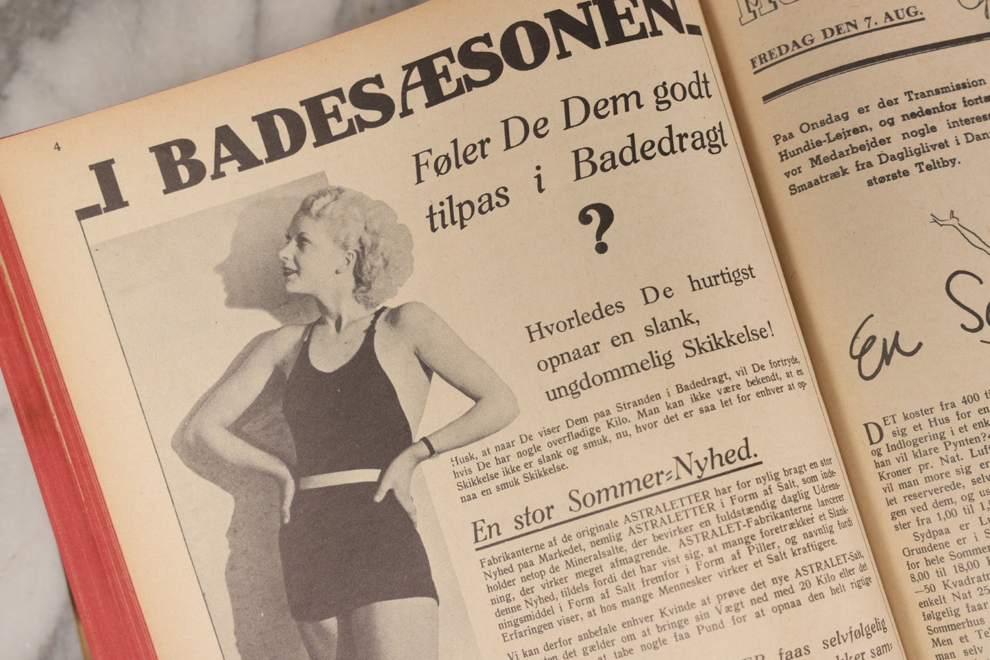 Lot 227 - Pair Of Vintage Danish Magazines "Moderne Ungdom" ("Modern Youth") Hardcover Compendium Volumes For 1936 And 1937