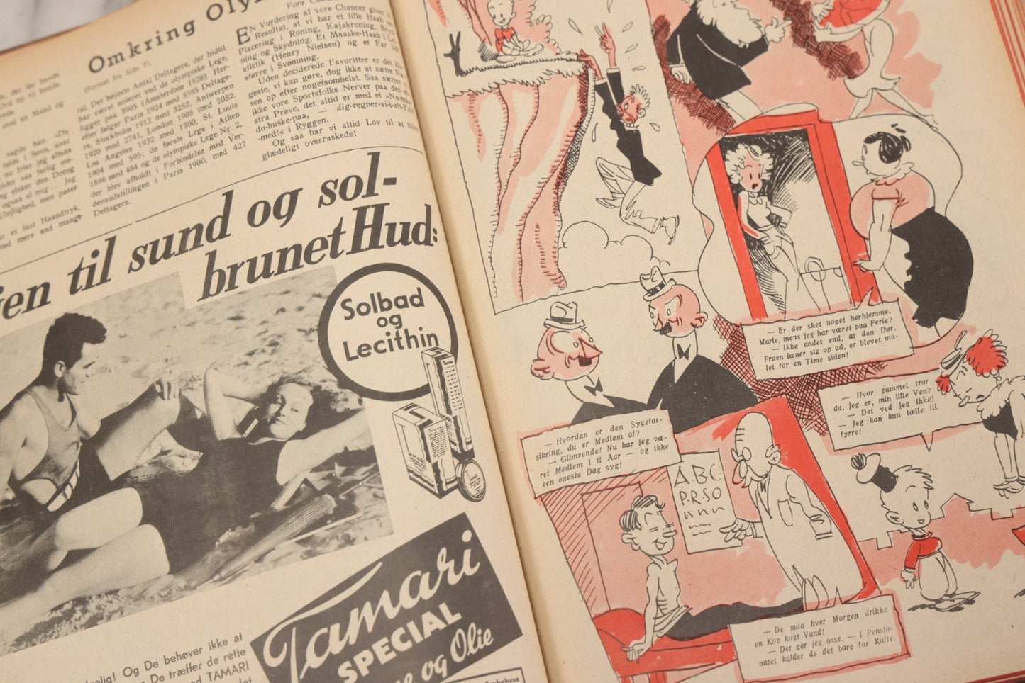 Lot 227 - Pair Of Vintage Danish Magazines "Moderne Ungdom" ("Modern Youth") Hardcover Compendium Volumes For 1936 And 1937