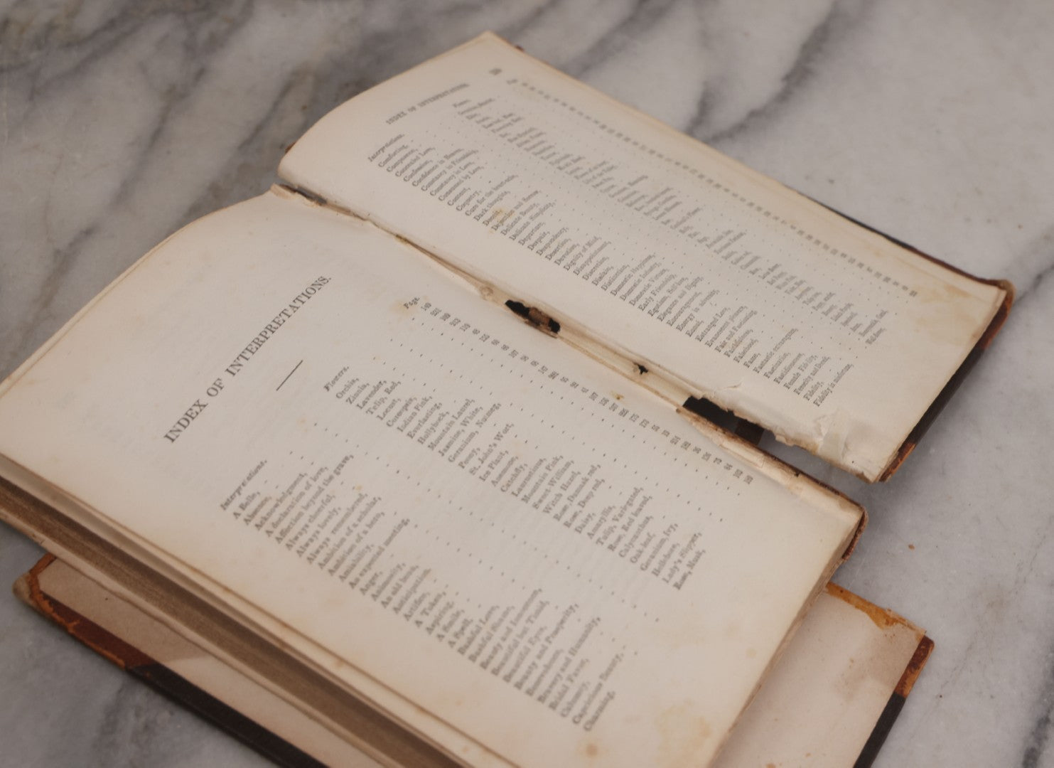 Lot 228 - "Flora's Interpreter: Or, The American Book Of Flowers And Sentiments" Antique Botanical And Sentiment Book By Mrs. Sarah Josepha Hale, Published By Marsh, Capen & Lyon, Boston, 1836, Note Cover Detached