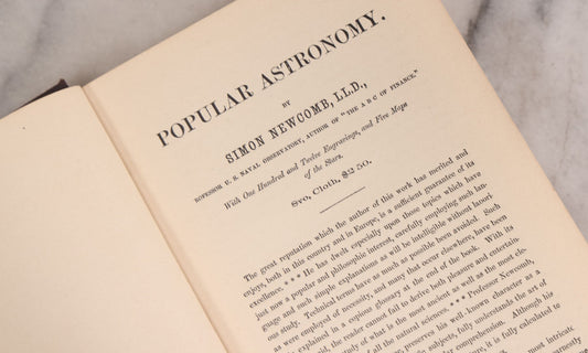 Lot 230 - "Recreations In Astronomy" Antique Illustrated Astronomy Book By Henry White Warren, Published By Chautauqua Press, New York, 1886