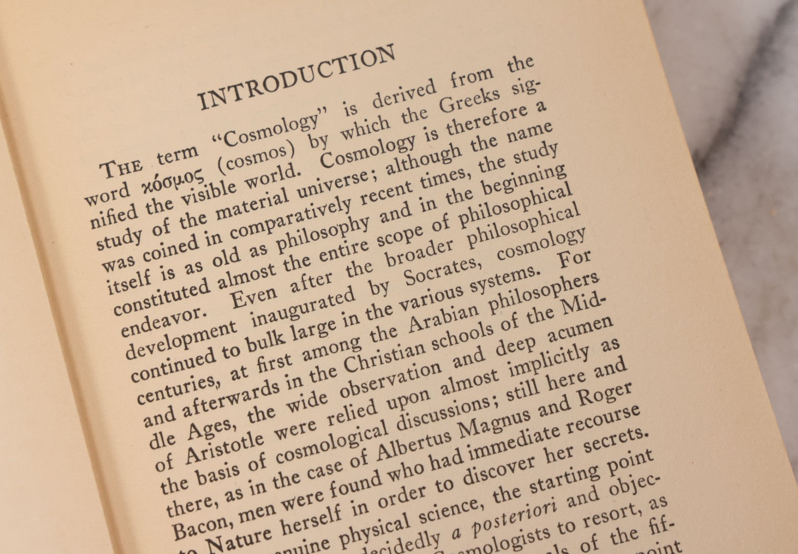 Lot 231 - "Cosmology: A Text For Colleges" Vintage Cosmology Textbook By J. A. McWilliams, Published By The Macmillan Company, New York, 1938