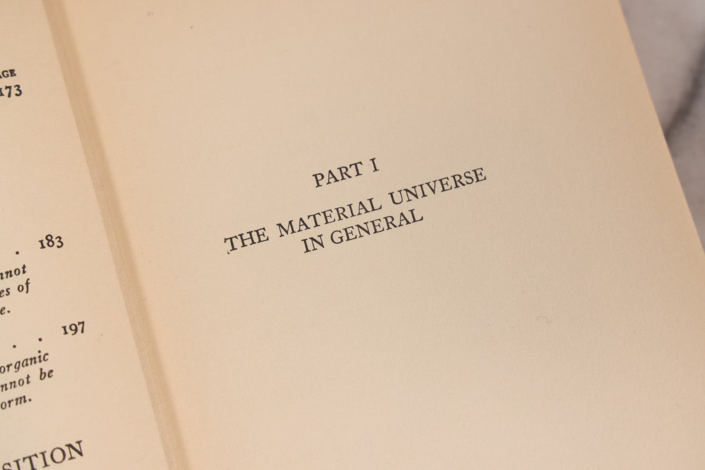 Lot 231 - "Cosmology: A Text For Colleges" Vintage Cosmology Textbook By J. A. McWilliams, Published By The Macmillan Company, New York, 1938