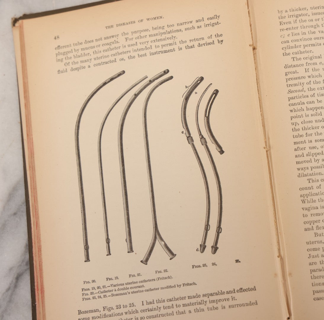 Lot 233 - "The Diseases Of Women" Antique Gynecology And Obstetrics Medical Book By Heinrich Fritsch, Translated By Isidor Furst, Published By William Wood & Company, New York, 1883, With 159 Wood Engravings