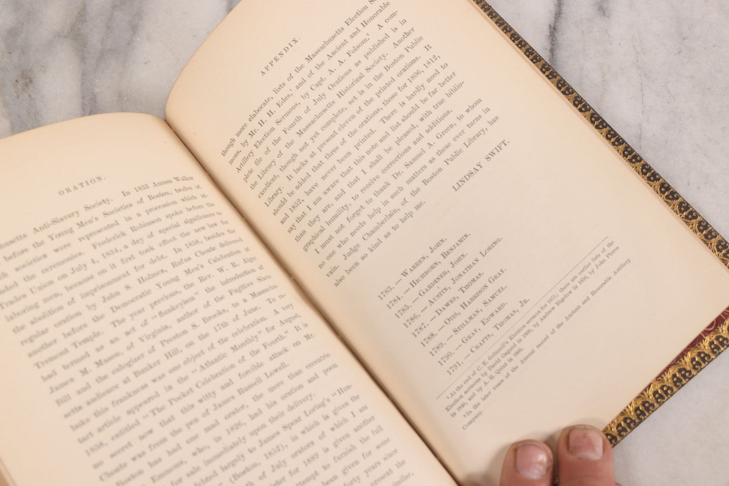 Lot 237 - "Fourth Of July Oration" Antique Boston City Council Speech Booklet By Gen. John L. Swift, Printed By Order Of The City Council, Boston, Massachusetts, 1889