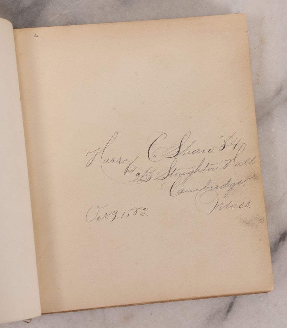 Lot 238 - "Harvard And Its Surroundings" Antique Illustrated Harvard College, Cambridge, Massachusetts Book By Moses King, Copiously Illustrated With Albertypes And Engravings, 1882