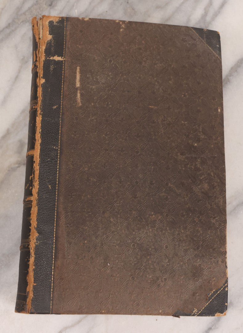Lot 239 - "Wesleyan Portraits" Antique Bound Volume Of Pasted-In Engraved Reverend Portraits, Including Rev. Jeremiah Burnett, With Marbled Endpapers And Bookplate For Katie C. Mullikin, Volume II