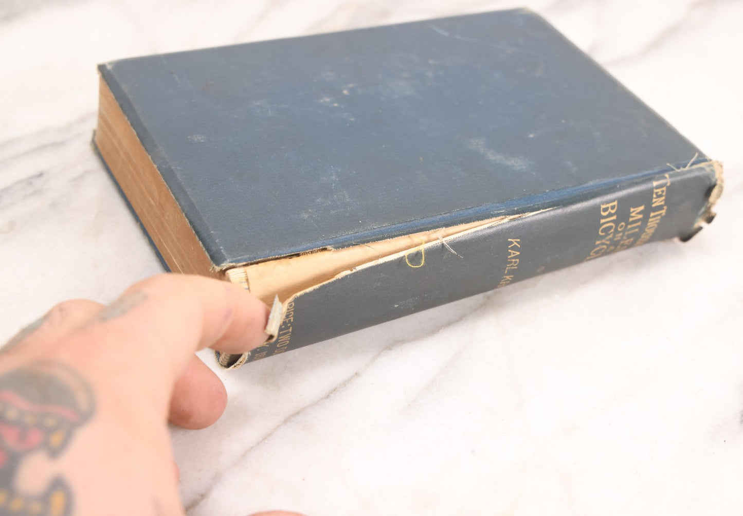 Lot 244 - "Ten Thousand Miles On A Bicycle" Antique Cycling Book By Karl Kron, Pseudonym Of Lyman Hotchkiss Bagg, Published By Karl Kron, New York, 1887, Note Missing Pages