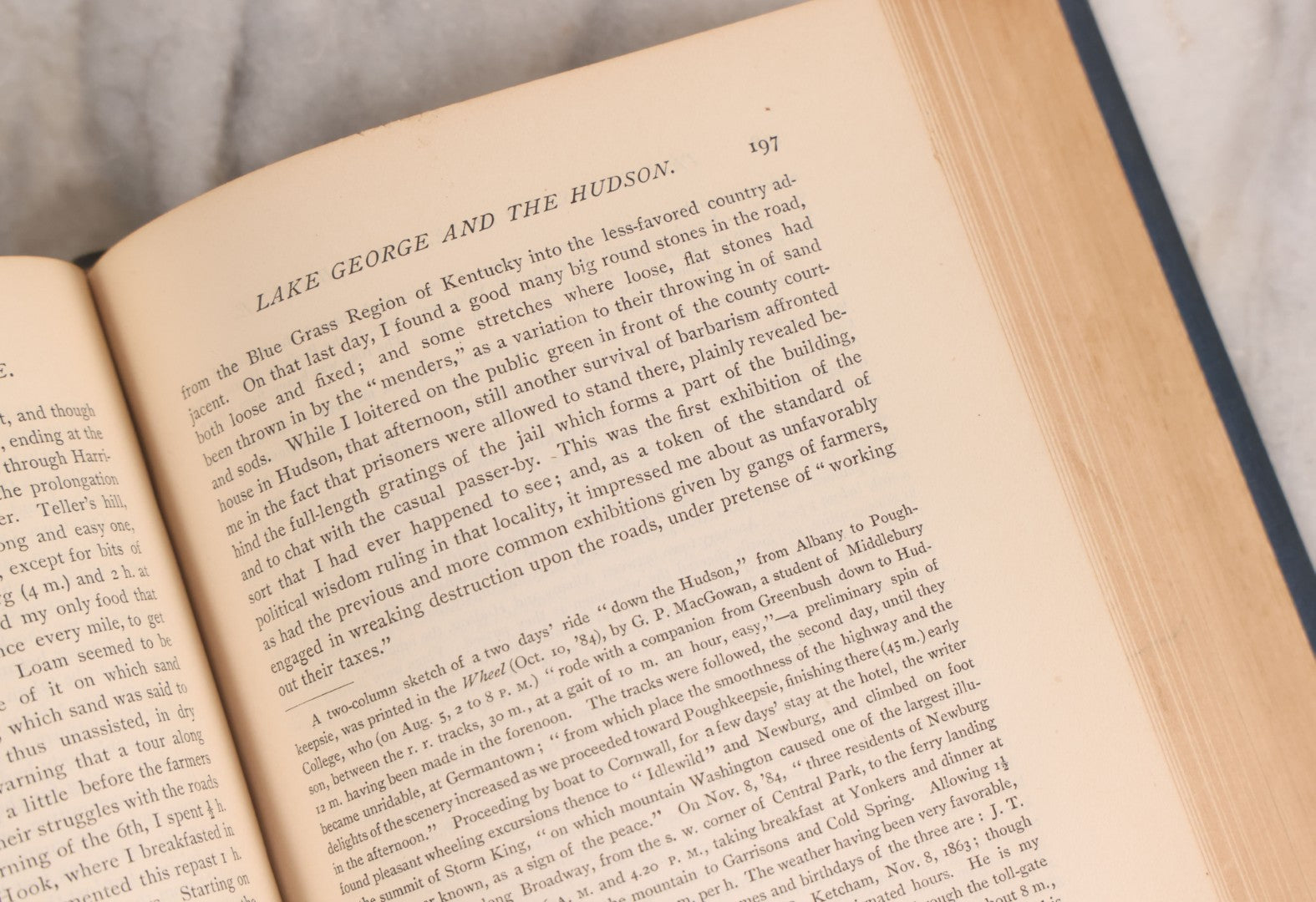 Lot 244 - "Ten Thousand Miles On A Bicycle" Antique Cycling Book By Karl Kron, Pseudonym Of Lyman Hotchkiss Bagg, Published By Karl Kron, New York, 1887, Note Missing Pages