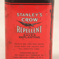 Lot 201 - Vintage Stanley's Crow Repellent Tin With Crow Graphic, The Cedar Hill Formulae Co., New Britain, Connecticut