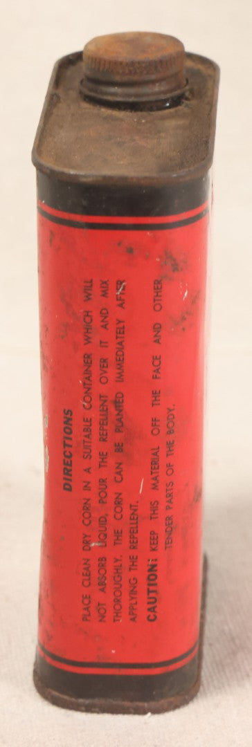 Lot 201 - Vintage Stanley's Crow Repellent Tin With Crow Graphic, The Cedar Hill Formulae Co., New Britain, Connecticut