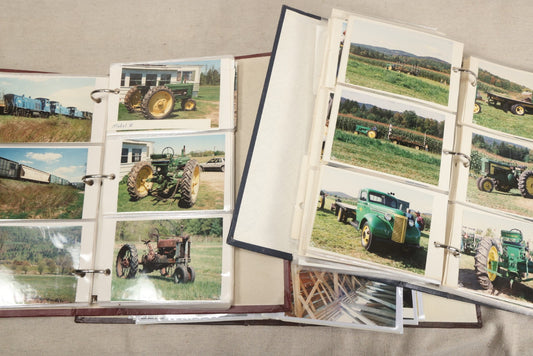 Lot 207 - Grouping Of Three Vintage Modern Photo Albums Containing 350+ Color Snapshot Photographs Of New England, John Deere Tractors, Agricultural Scenes, Covered Bridges, And Waterfalls, 1990s