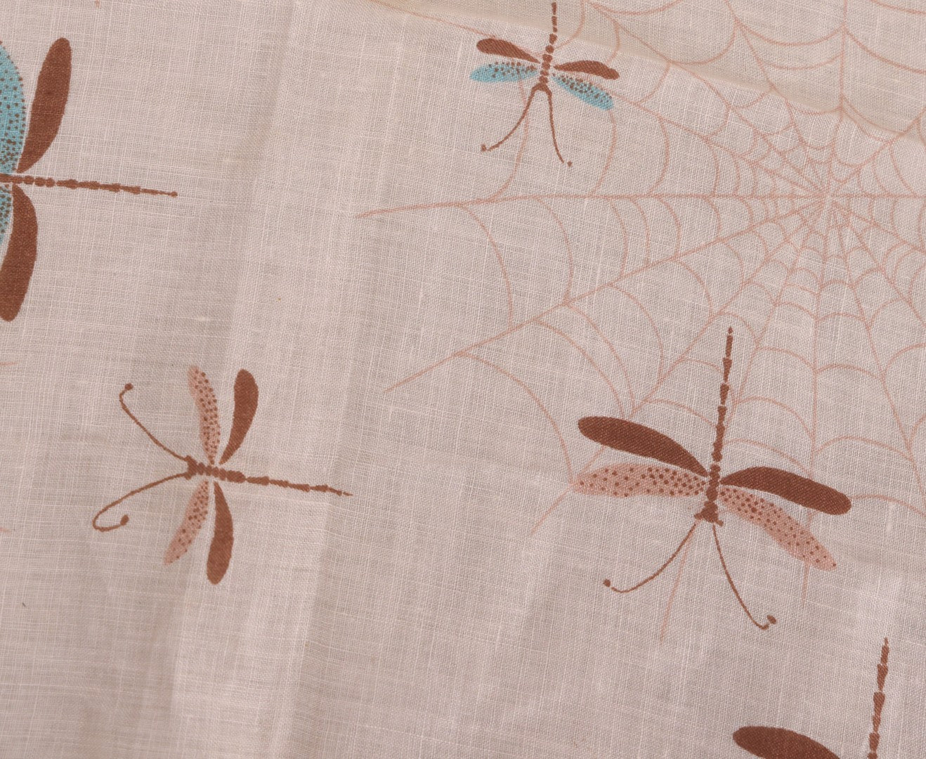 Lot 226 - Vintage Faith Austin Handkerchief With Dragonflies And Spiderwebs