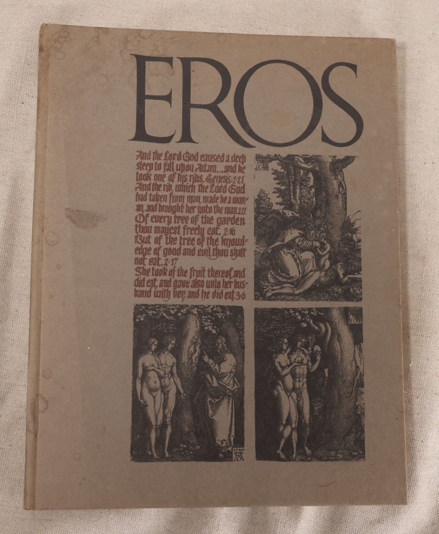 Lot 234 - Vintage "Eros" Hardcover Quarterly Magazine, Winter 1962, Volume 1, Number 4, Edited By Ralph Ginzburg, Genesis Passages And Dürer Woodcut Cover
