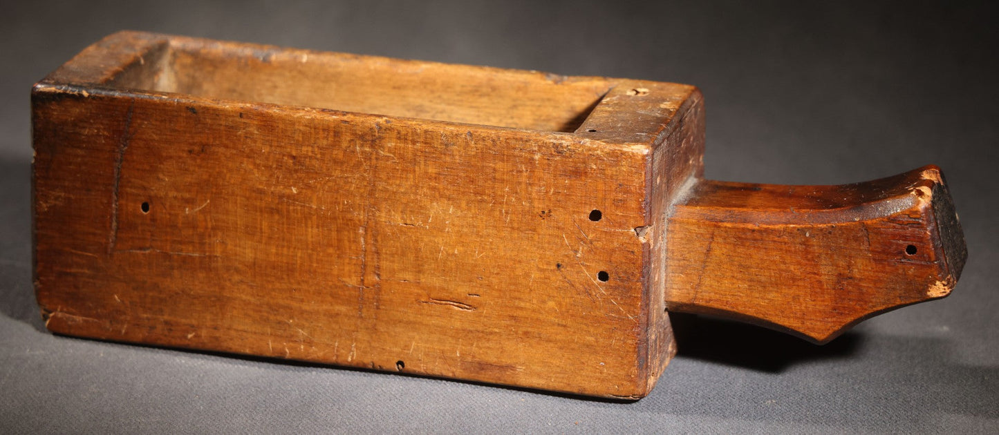Lot 027 - Antique Primitive Wooden Butter Mold Dated 1806, Initialed "J.S Jr"